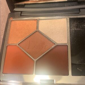 Dior Eyeshadow Palette with Orange and Brown Hues